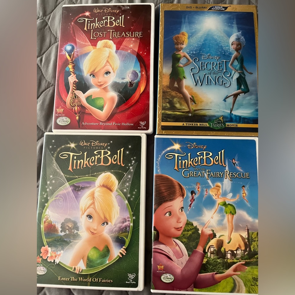 4 Tinkerbell DVDs